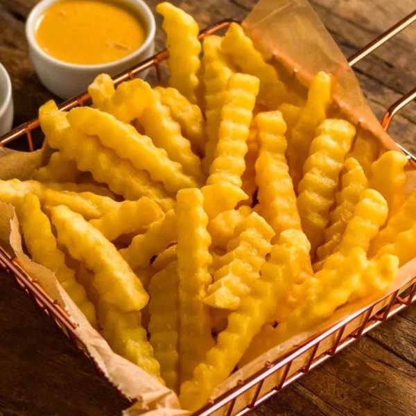 Papas fritas crinkle