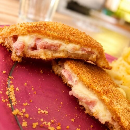 Milanesa de soja con jamon y queso