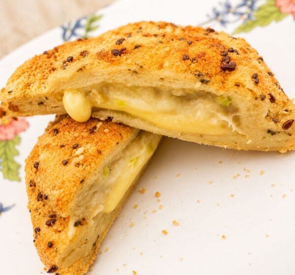 Milanesa de soja con puerro y muzzarella